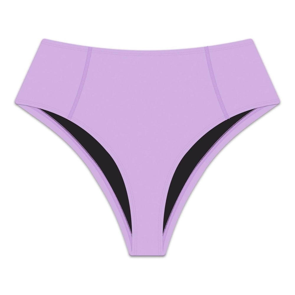 Hoaka Swimwear High-Rise lavender bikini bottom